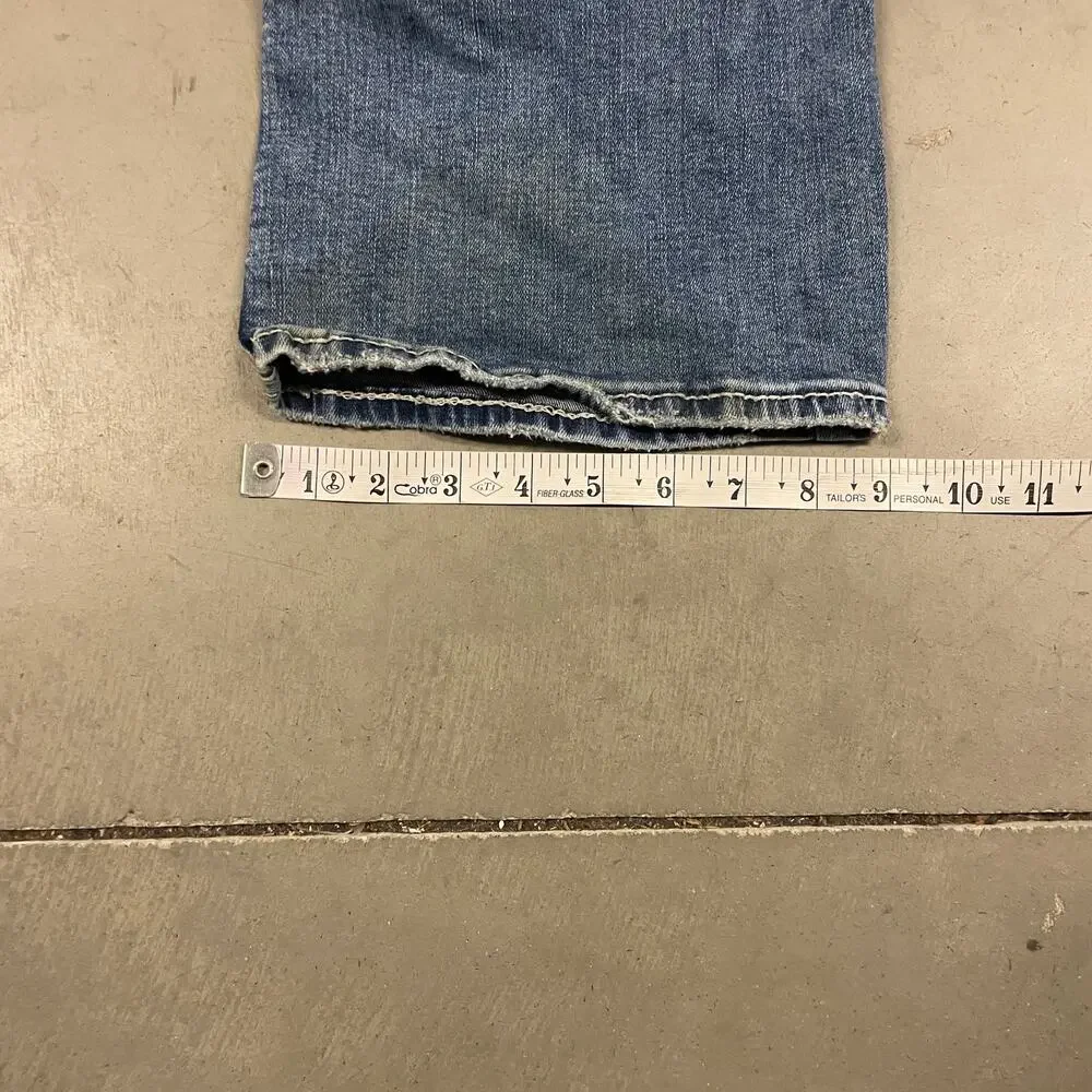 Y2K silver brand western bootcut jeans 34x31